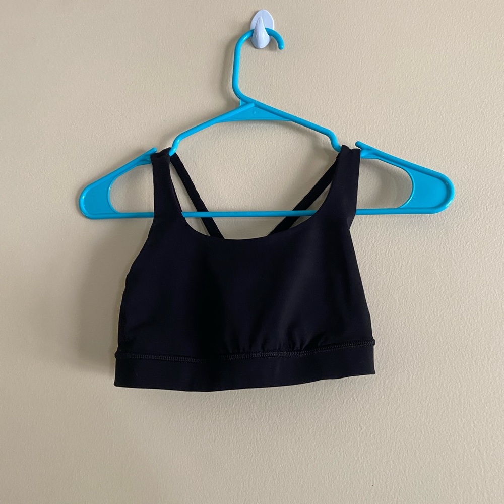 lululemon energy bra black size 2